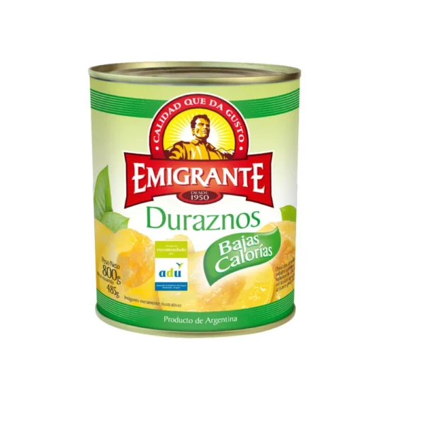 Duraznos en conserva El Emigrante