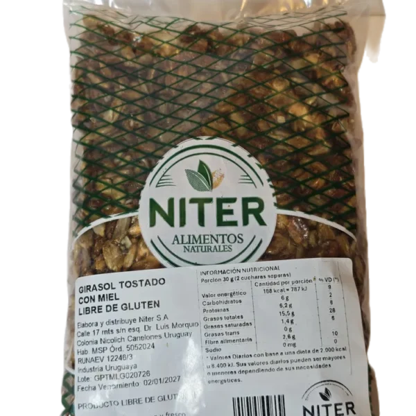 Girasol crocante con miel Niter 200g