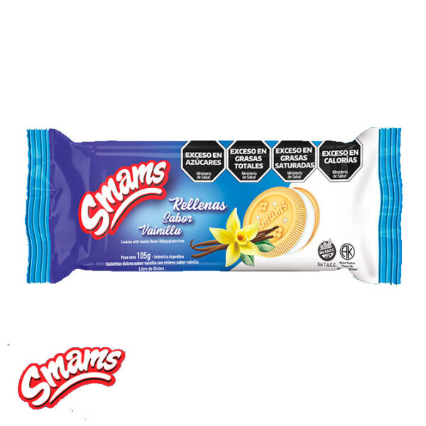 Galletita rellena de vainilla 108g