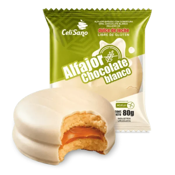 Alfajor de chocolate blanco Celisano
