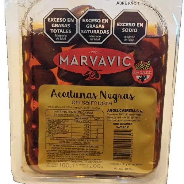 Aceitunas Negras Marvavic