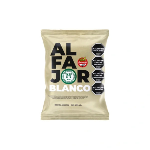 Alfajor Felices las Vacas blanco