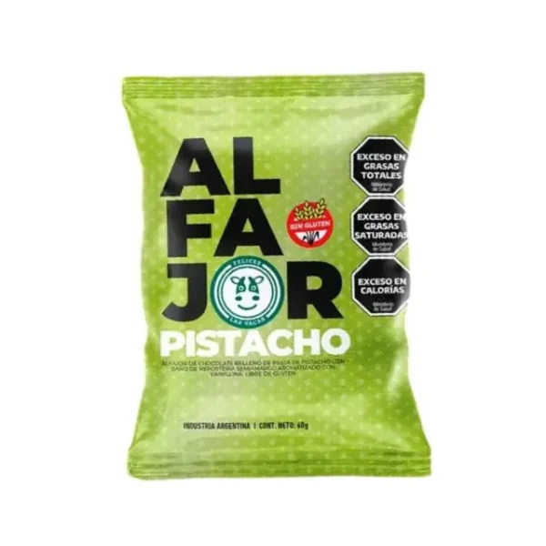Alfajor Felices las Vacas pistacho